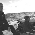 Phil Renaud and Katie Lubarsky onboard the Calcutta dive boat.