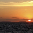 Sunset over table lands.