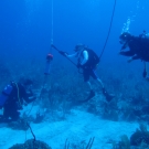 The Science Team sets up surveying equipment.