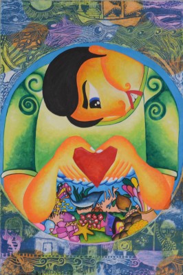 Second Place: "My Beloved Coral Reefs" by Anika Biene Padrigo